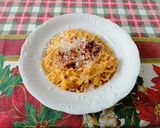 A picture of step 4 of Tagliatelle with Cured Meat Ragù.