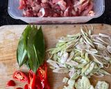 A picture of step 2 of Stir-Fried Venison with Lemongrass and Chili.