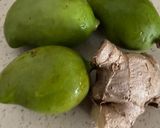A picture of step 1 of Raw mango chutney.