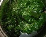 A picture of step 2 of Palak paneer.