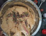 A picture of step 16 of Funfetti orange cake with hidden heart.