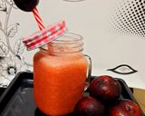 A picture of step 5 of Plum juice 💗💗.