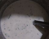 A picture of step 2 of Suji khandavi (Suji steamed rolls).