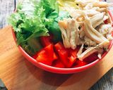 Hình bước làm 5 của món Eat clean- Salad thịt gà