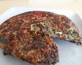 Foto del paso 8 de la receta: Tortilla de arroz con sorpresas 🧀🍳