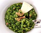 Foto del paso 12 de la receta: Risotto de espinacas, queso de cabra y lacón ahumado