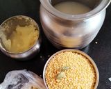 A picture of step 1 of Instant Rajasthani moong dal ka halwa.