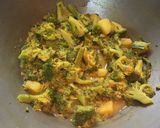 A picture of step 6 of Broccoli Curry.