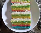 Foto langkah ke 9 dari resep Rainbow Cake.