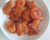 Hình bước làm 7 của món CÁ DIÊU HỒNG CHIÊN (VỎ TEMPURA + THÌ LÀ)