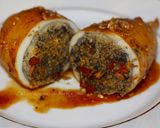 Foto del paso 5 de la receta: Pota rellena de cuscus con calamares en su tinta