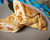 A picture of step 3 of Chicken wraps.
