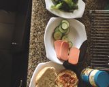 A picture of step 1 of Home Made burger.