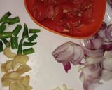A picture of step 1 of Matar Mashroom.