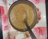 A picture of step 3 of Suji ka halwa.
