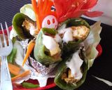 A picture of step 7 of Paneer cheese spring roll with mayonnaise.