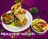 A picture of step 4 of Chatpata papad cone.