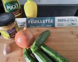Une image de l'étape 1 de Tartelettes cœur de courgettes.