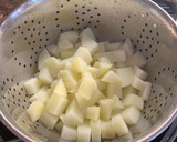 A picture of step 3 of Saag Aloo.
