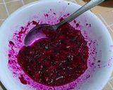 Foto langkah ke 3 dari resep Dragon Fruit Cake - Bolu Buah Naga Panggang - Snack Time Mpasi 1+.