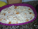 Budín de pan con crema
