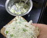 A picture of step 2 of Bread pakoda with cheese filling.