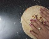 A picture of step 7 of Sandwich pizza from leftover Roti.