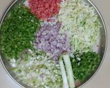 A picture of step 1 of Veg manchurian gravy.