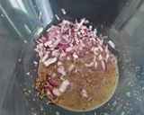 A picture of step 1 of Sig's Bratwurst Salad.