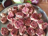 Beetroot lauki muthia