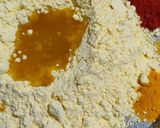 A picture of step 1 of Gatte ki sabzi.