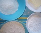 A picture of step 1 of Coconut biscuits.