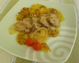 Foto del paso 29 de la receta: Solomillo de cerdo macerado y guarnición al horno