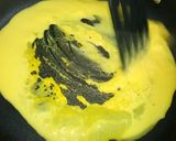 A picture of step 2 of Green salad with custard in tortilla cups.