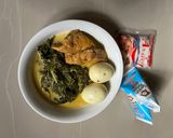 Foto langkah ke 3 dari resep Gulai daun singkong telur tahu.