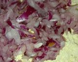 A picture of step 1 of Besan Chilla.