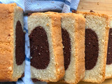 Eggless marble cake