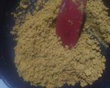 A picture of step 2 of Chocolate Stuffed Besan Laddos.