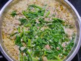 Canh cua đồng khoai từ rau muống