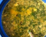 A picture of step 5 of Palak and moong dal shorba.