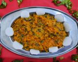 મૂળા ની ભાજી નું લોટયુ શાક(mula Bhaji Shak Recipe in Gujarati) રેસીપી સ્ટેપ3ફોટો