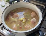 A picture of step 2 of Chicken Soup.