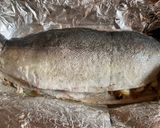 Foto del paso 5 de la receta: Pescado Relleno con Mariscos bañado en salsa de ají Amarillo