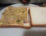 A picture of step 2 of Sandwich cheese bread pakoda.