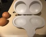 A picture of step 3 of California Farm Romanesco Eggs Benedict.