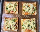 Hình bước làm 3 của món Món cho bé : Pizza sandwich