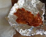 Foto del paso 1 de la receta Copitas de melón con polvo de jamón crujiente