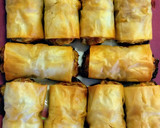Foto del paso 9 de la receta: 23.🥟Rollitos de pasta filo rellenos de pollo y champiñones🍗🍄