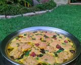 A picture of step 8 of Hyderabadi Dahi baray chat.