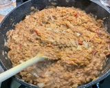 Une image de l'étape 21 de Risotto aux asperges, tomates, mont d’or et jambon croustillant.